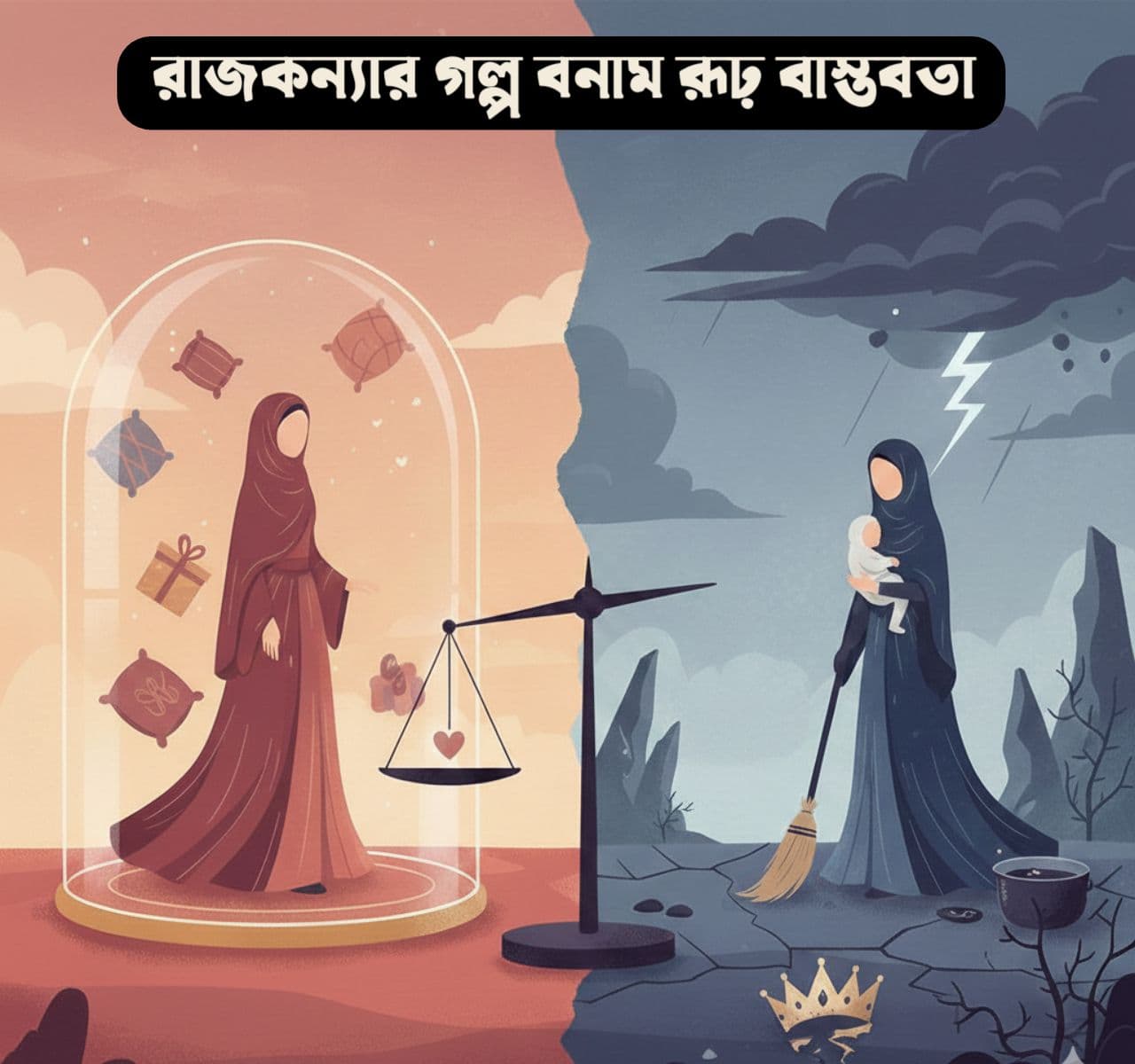 রাজকন্যার গল্প বনাম রূঢ় বাস্তবতা